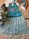 Ajd 8106 Gold Crush Embroidery Work Top With Skrit Wholesale Suppliers In Mumbai